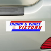 Kampagne 2024 Präsident TRUMP JD VANCE = VICTORY Autoaufkleber (Auf Auto)