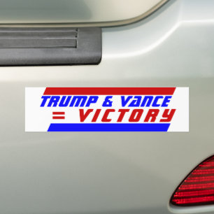 Kampagne 2024 Präsident TRUMP JD VANCE = VICTORY Autoaufkleber
