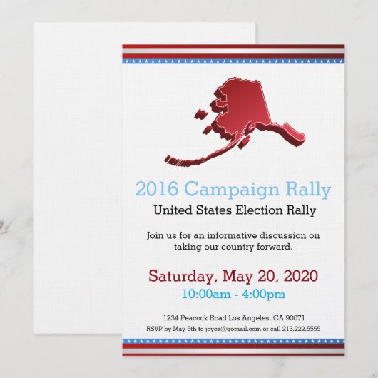 Kampagne Alaska Einladung 2016 (Vorne/Hinten)