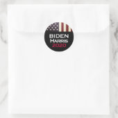 Kampagne BIDEN HARRIS 2020 Americana Runder Aufkleber (Tasche)
