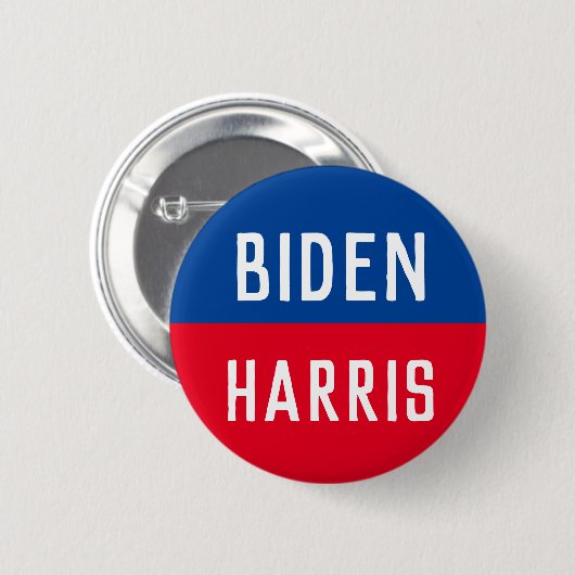 Kampagne "Blue and Red Biden Harris" Button (Vorne & Hinten)