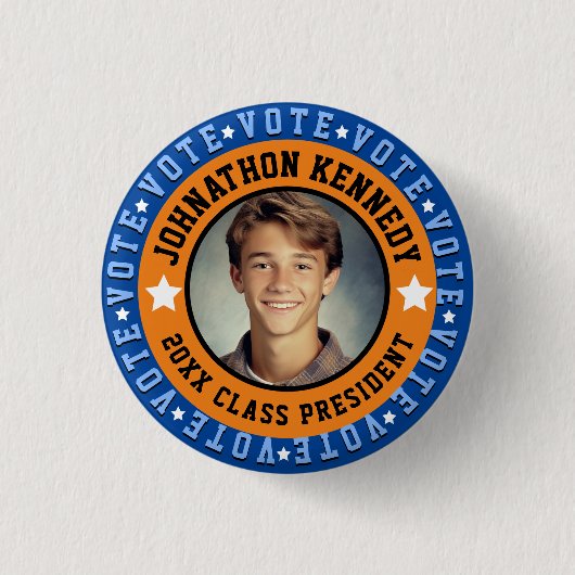 Kampagne der Blue and Orange Student Body Button (Vorderseite)