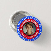 Kampagne des Blue and Red Student Body Button (Vorne & Hinten)