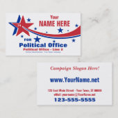Kampagne für politische Wahlen außerhalb der Parte Visitenkarte (Vorne/Hinten)