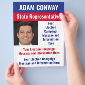 Kampagne für politische Wahlen im eigenen Land Flyer (Hand)