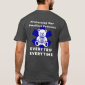 Kampagne für sichere Fahrt T-Shirt (Rückseite)