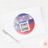 Kampagne für Sticker-Vorlagen Runder Aufkleber (Umschlag)