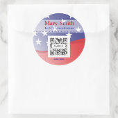 Kampagne für Sticker-Vorlagen Runder Aufkleber (Tasche)