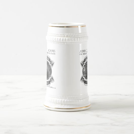 Kampagne Stein John Quincy Adamss 1824 Bierglas (Mittel)