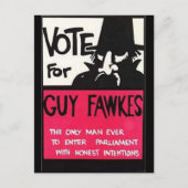 Kampagne Typ Fawkes Postkarte (Vorderseite)