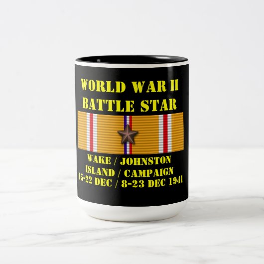 Kampagne "weck/Johnston Island" Zweifarbige Tasse (Mittel)