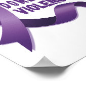 Kampagne zur häuslichen Gewalt Poster (Ecke)