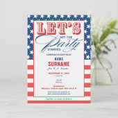 Kampagne zur politischen Fundraising-Initiative gi Einladung (Stehend Vorderseite)