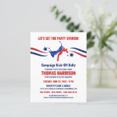 Kampagne zur politischen Fundraising Kickoff-Demok (Stehend Vorderseite)