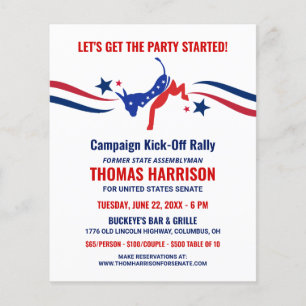 Kampagne zur politischen Fundraising Kickoff-Demok