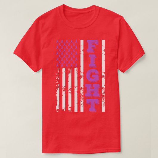 Kampagne zur Sensibilisierung für Krebs Amerikanis T-Shirt (Design vorne)
