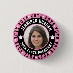 Kampagnen der rosa und schwarzen Studentinnen Button