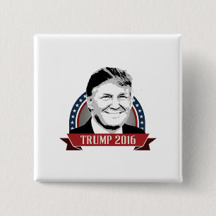 Kampagnen-Fahne des Trumpf-2016 Button