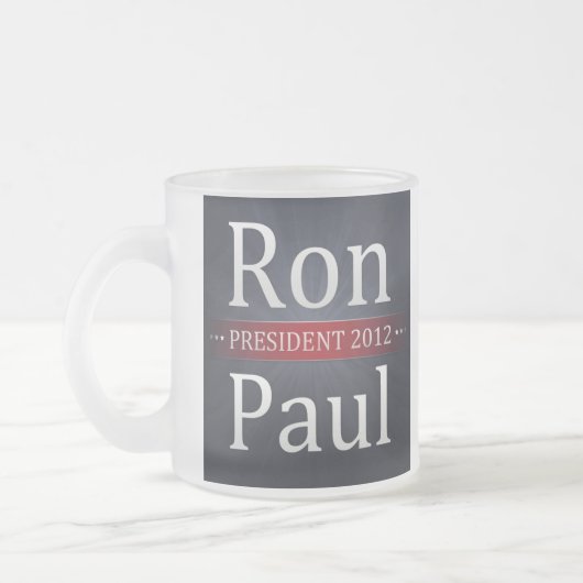 Kampagnen-Kaffee Ron Pauls 2012/Tee-Schale Mattglastasse (Links)