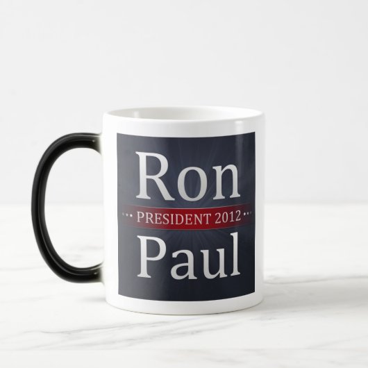 Kampagnen-Kaffee Ron Pauls 2012/Tee-Schale Verwandlungstasse (Links)