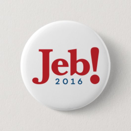 Kampagnen-Knopf Jeb Bushs 2016 - 2,25" rund Button (Vorderseite)
