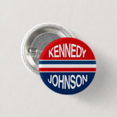 Kampagnen-Knopf Kennedys Johnson 1960 Button (Vorne & Hinten)