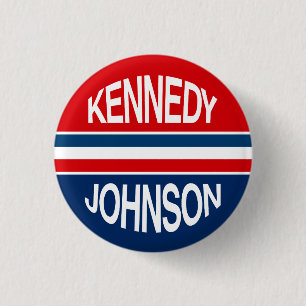Kampagnen-Knopf Kennedys Johnson 1960 Button