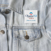 Kampagnen-Knopf Obama 2012 Button (Beispiel)