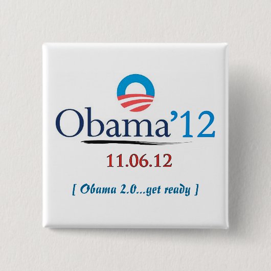 Kampagnen-Knopf Obama 2012 Button (Vorderseite)