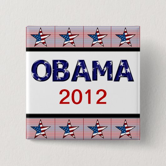 KAMPAGNEN-KNOPF OBAMA 2012 BUTTON (Vorderseite)