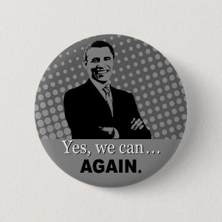 Kampagnen-Knopf Obama 2012 - ja können wir, wieder Button