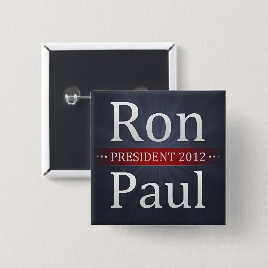 Kampagnen-Knopf Ron Pauls 2012 Button (Vorne & Hinten)