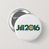 Kampagnen-Logo Jill Stein Button (Vorne & Hinten)