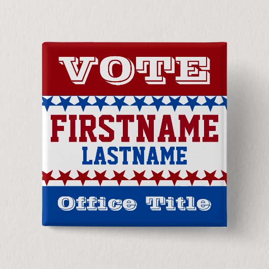 Kampagnen-Schablonen-Gewohnheit Button (Vorderseite)