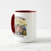 Kampagnen-Tasse Grover Cleveland 1884 Tasse (Vorderseite Links)