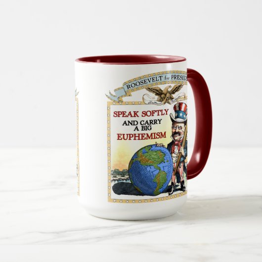 Kampagnen-Tasse Teddy Roosevelt 1904 Tasse (VorderseiteRechts)