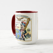 Kampagnen-Tasse Teddy Roosevelt 1904 Tasse (Vorderseite Links)
