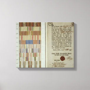 Kampagnenbänder und Aufzeichnung der Aufgabe Leinwanddruck