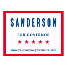 Kampagnenname Rotes Weiß Blaue politische Wahl