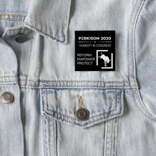 Kampagnenschaltfläche für Perkison 2020 Button (Beispiel)
