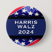 Kampagnenschaltfläche von HARRIS WALZ 2024 Button (Vorderseite)
