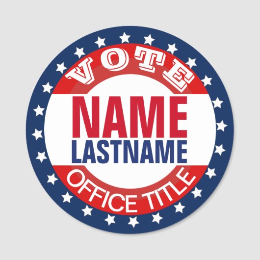 Kampagnenvorlage Namensschild (Vorderseite)