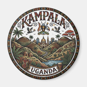 Kampala Sieben Hügel Uganda Magnet