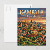 Kampala Sieben Hügel Uganda Postkarte (Vorne/Hinten)