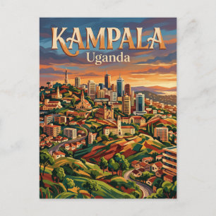 Kampala Sieben Hügel Uganda Postkarte