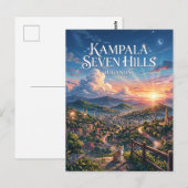 Kampala Sieben Hügel Uganda Postkarte (Vorne/Hinten)