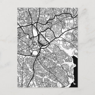 Kampala Uganda Stadtplan Postkarte