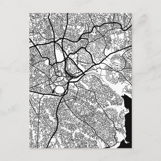 Kampala Uganda Stadtplan Postkarte (Vorderseite)