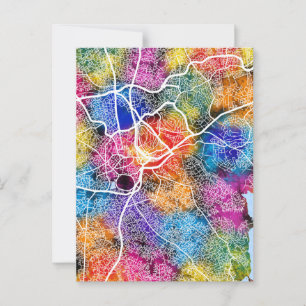 Kampala Uganda Stadtplan Postkarte