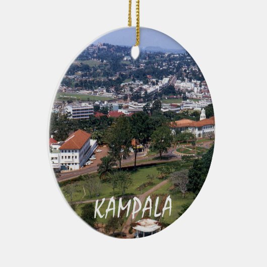 Kampala Uganda Vacation Christmas Ornamenr Keramik Ornament (Rechts)